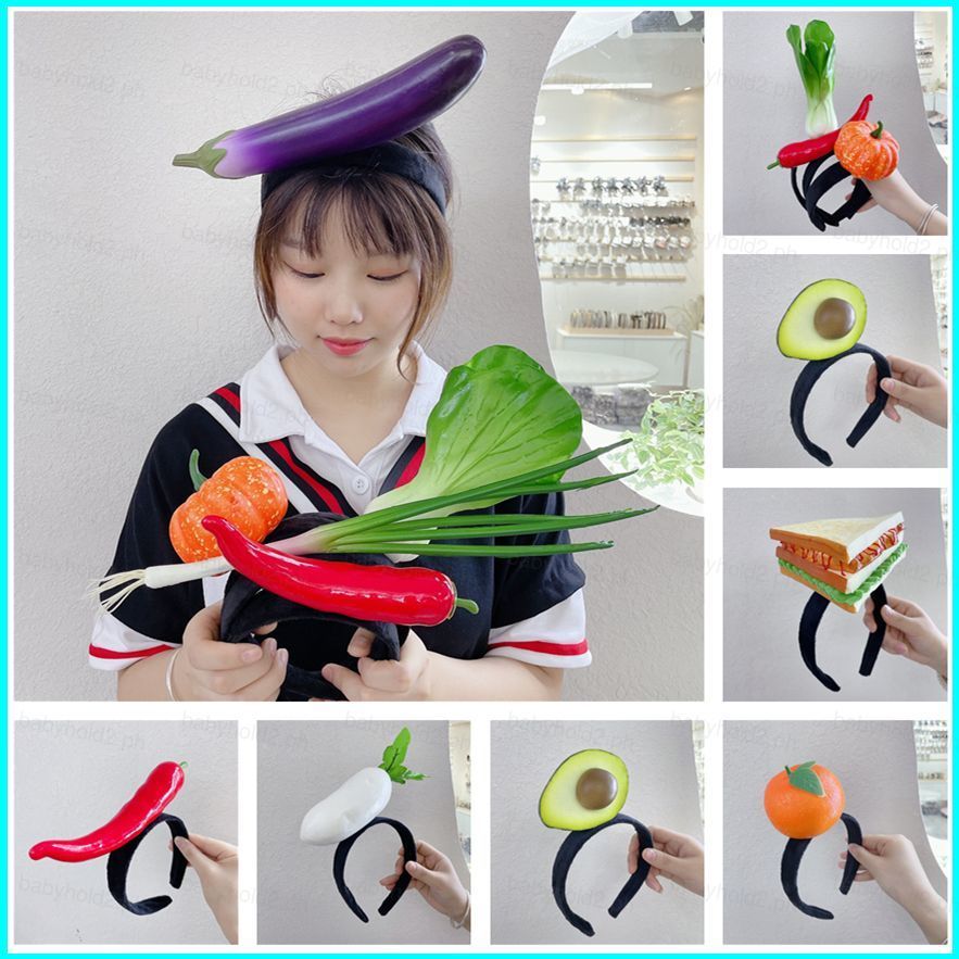 BY2 ของตกแต่งผมลายน่ารักแบบผักผลไม้ พร้อมใช้สำหรับงานปาร์ตี้หรือวันเกิด