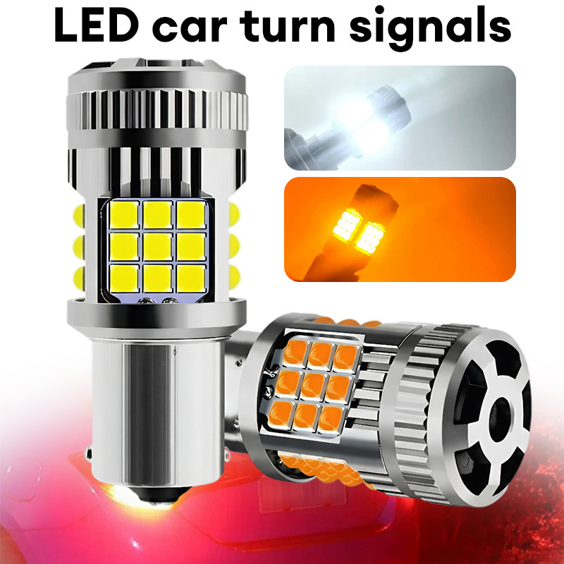 1PCS หลอดไฟท้ายรถยนต์ LED 1156 1156 BAU15S PY21W