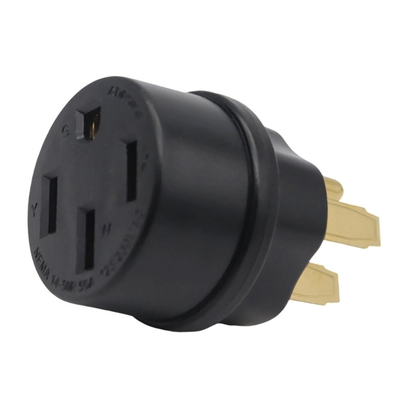 QJ Power Adapter 50A 125 250V ปลั๊กใบมีดตรงสําหรับ NEMA 14-50R อุปกรณ์ปัจจุบัน EVs Chargers เครื่องก