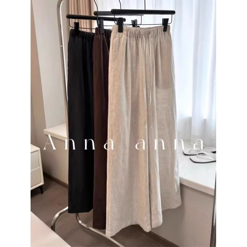 【Imove】Korean Style Women's Tencel Linen Pants