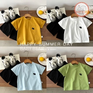 ชุดเซ็ตเด็ก ชุดเซ็ต 2 ชิ้นเด็กผู้ชาย เสื้อยืดกางเกงขาสั้น Size80-120cm
