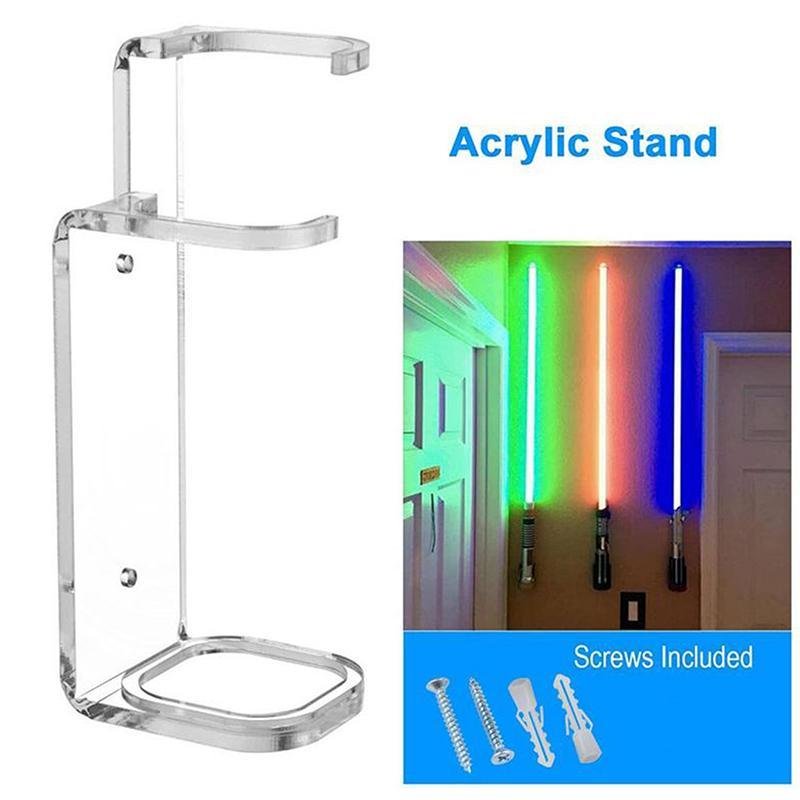 Adorelovepink อะคริลิค Clear Light Saber Stand Wall Mount Storage Rack สกรูขาตั้งจอแสดงผล th