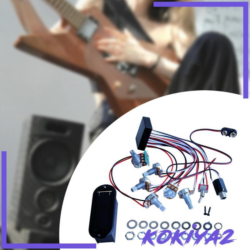 [Kokiya2] Bass Preamp Circuit Accessory เครื่องดนตรี Metal Bass EQ Equalizer สําหรับ