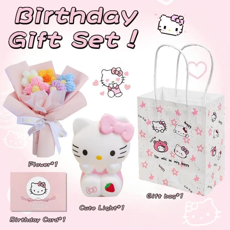 กล่องของขวัญวันวาเลนไทน์การ์ตูนห้องนอนโคมไฟแตะไฟกลางคืน+ชุดดอกไม้ - รูปที่ 4