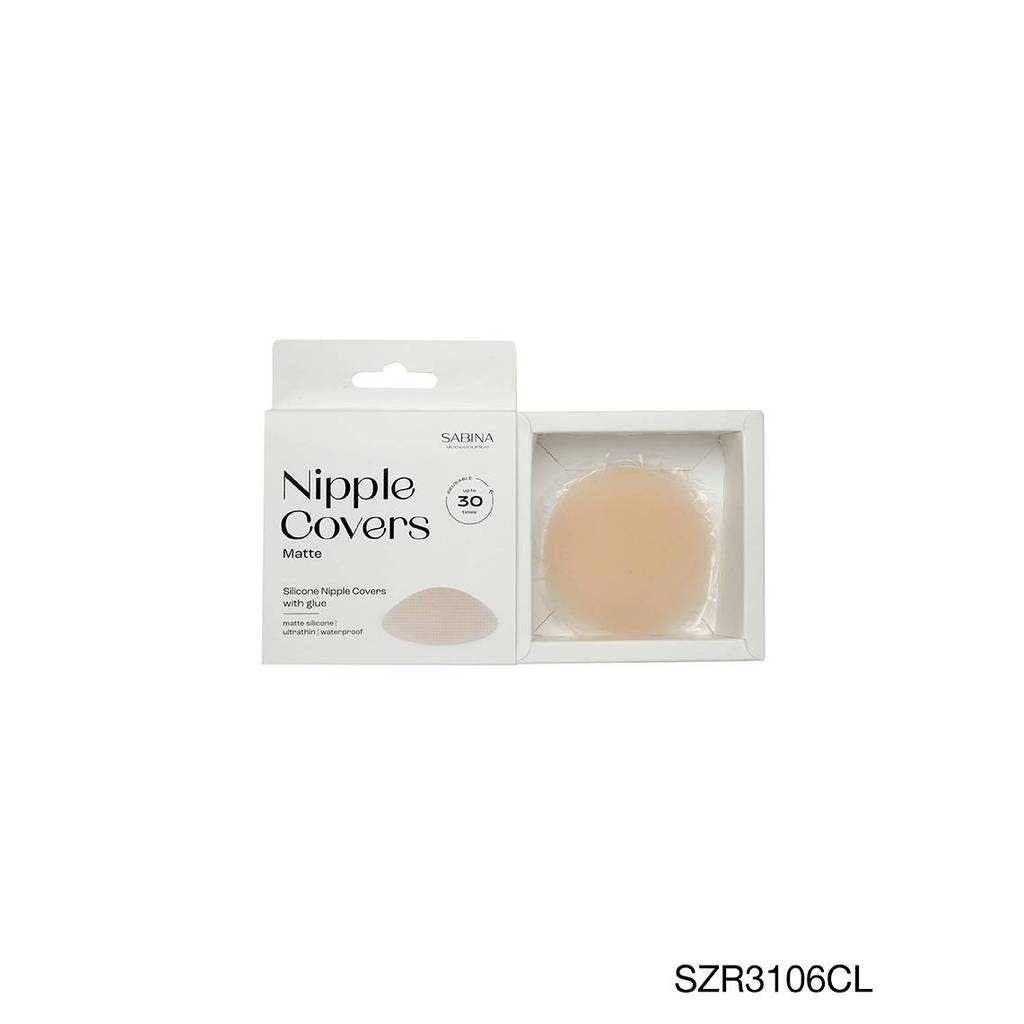 SABINA ซิลิโคนปิดจุกเนื้อแมตต์ แบบมีกาว รหัส SZR3106 - สีเนื้ออ่อน