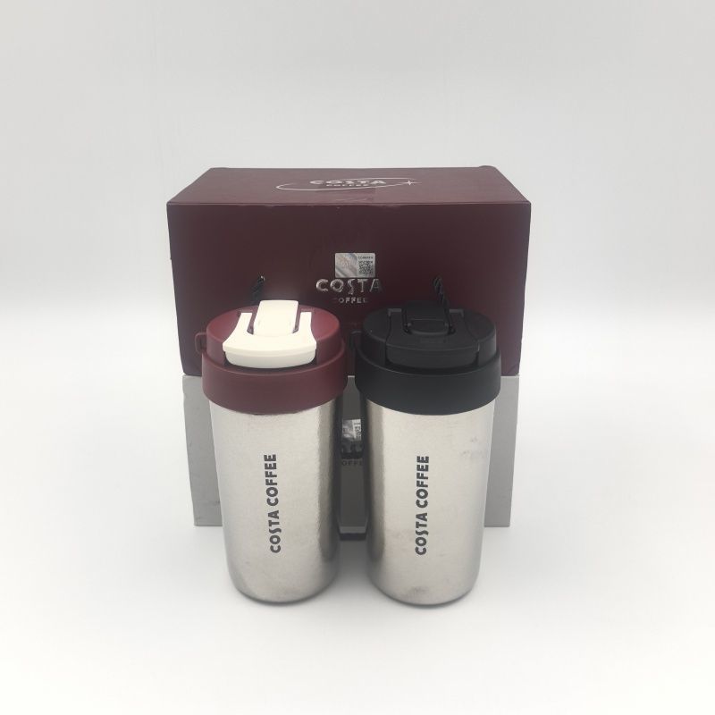 [แบ่งมีตําหนิเล็กน้อย] COSTA Pure Titanium Thermos Cup Coffee 316 Stainless Steel High-value Portabl