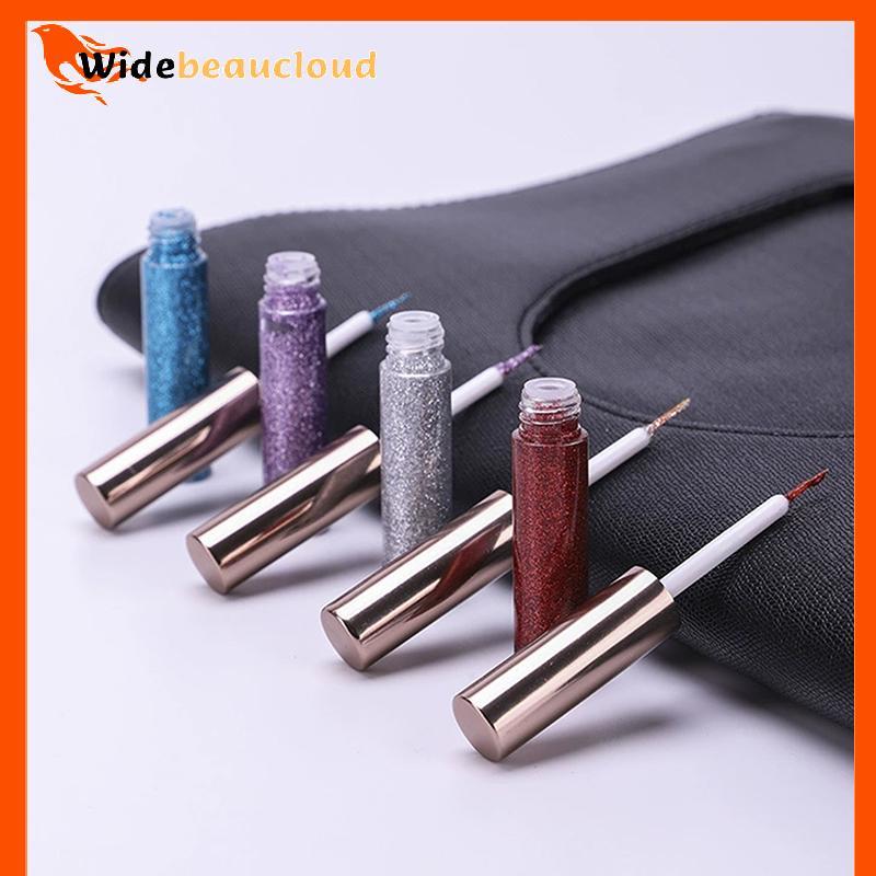Widebeaucloud 15 สี Liquid Eyeliner Golden Red Blue Eyeliner Shiny Eyes Flash Waterproof Long-lastin