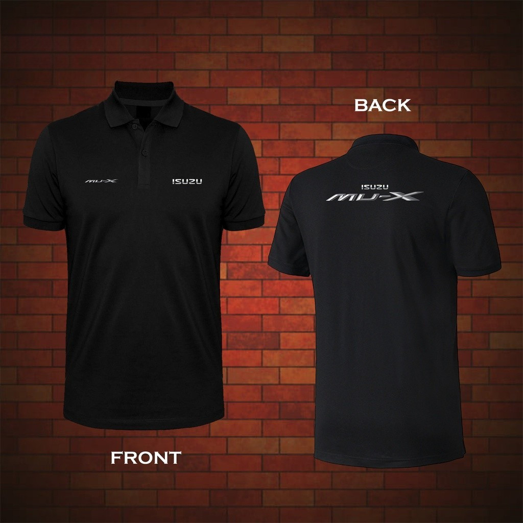 Isuzu MU-X เสื้อโปโลผ้าฝ้ายแท้ 100% แขนสั้น Unisex ลําลองสวมใส่ทุกวัน Breathable Top S-3XL