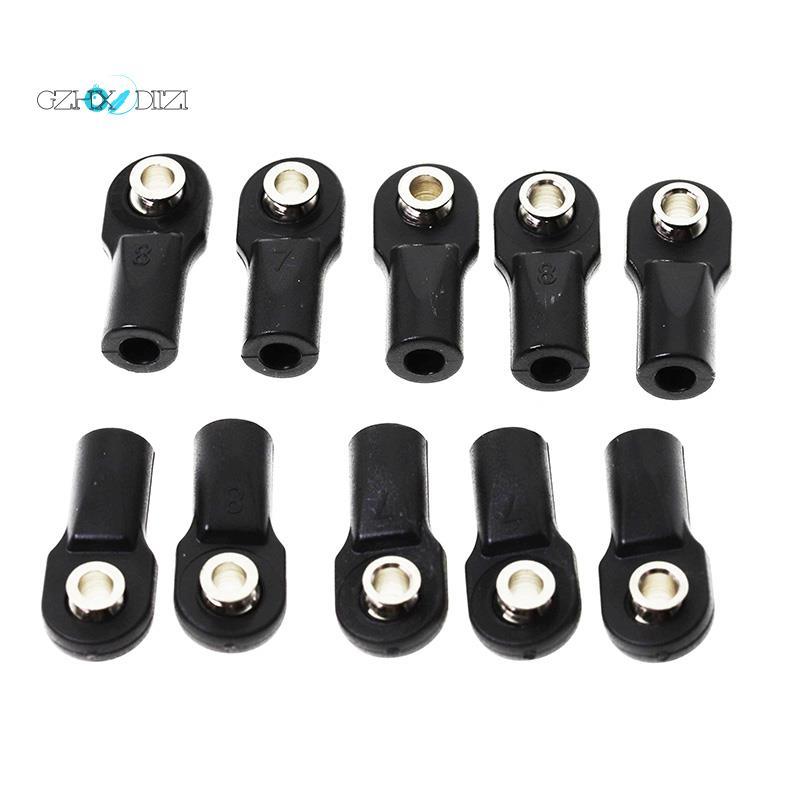 Gzhxdiizi10 ชิ้นพลาสติก Rod End Link Link Link Link Link Link Linkage Balls Joint Head สําหรับ 1/10 