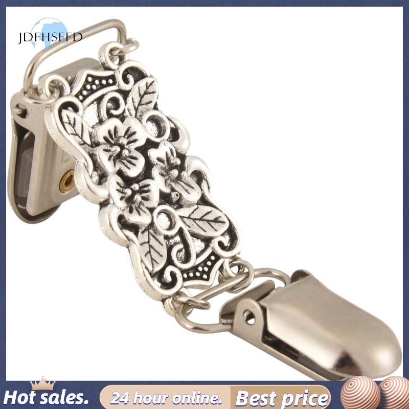 jdfhsffdRetro Cardigan Clip Sweater Clip Women Filigree Cinch For Back Of Dresses Shawl Clip