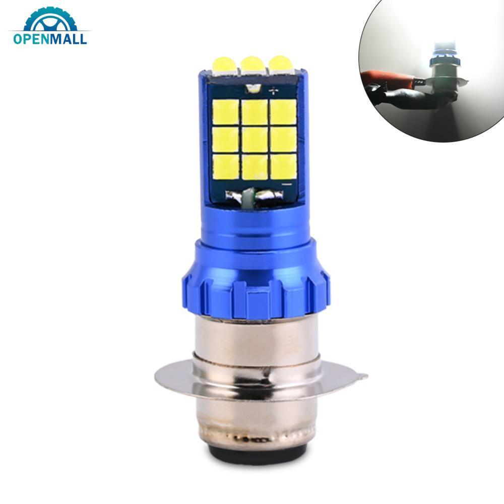 OPENMALL 1 ชิ้นรถจักรยานยนต์ LED ไฟหน้า H4 H6 BA20D P15D Hi/Low ไฟหน้าหลอดไฟมอเตอร์ขับรถ DRL โคมไฟด้