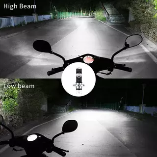 ไฟ LED P15D H6 พัดลมลำแสงสูง/ต่ำระบายความร้อน AC/DC 9 80V 28W 2500 Lumens 6000K สำหรับจักรยานไฟฟ้า 110ทรงลุงled