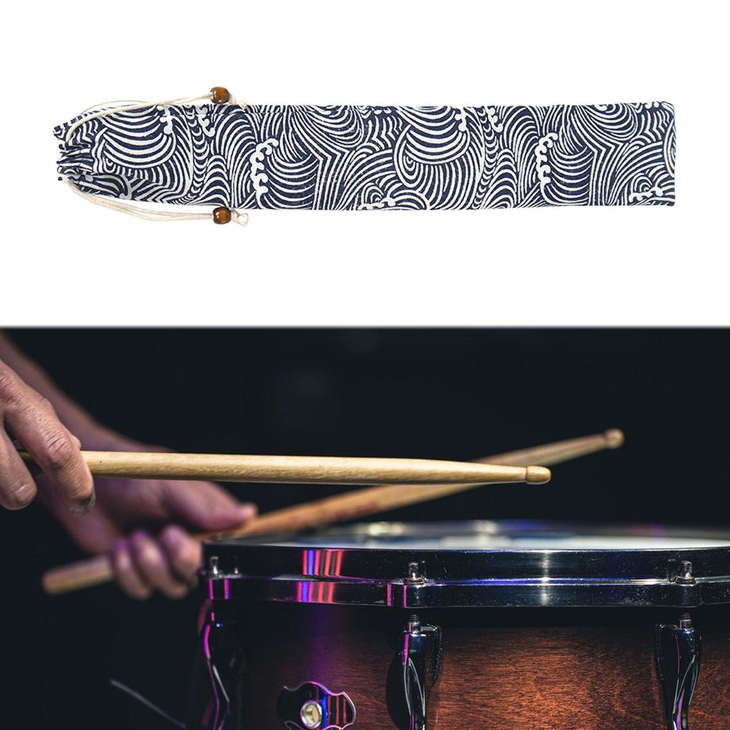 [trdfdv] Drumstick Storage Case แบบพกพา Drum Stick Bag สําหรับ Mallets Percussion Sticks