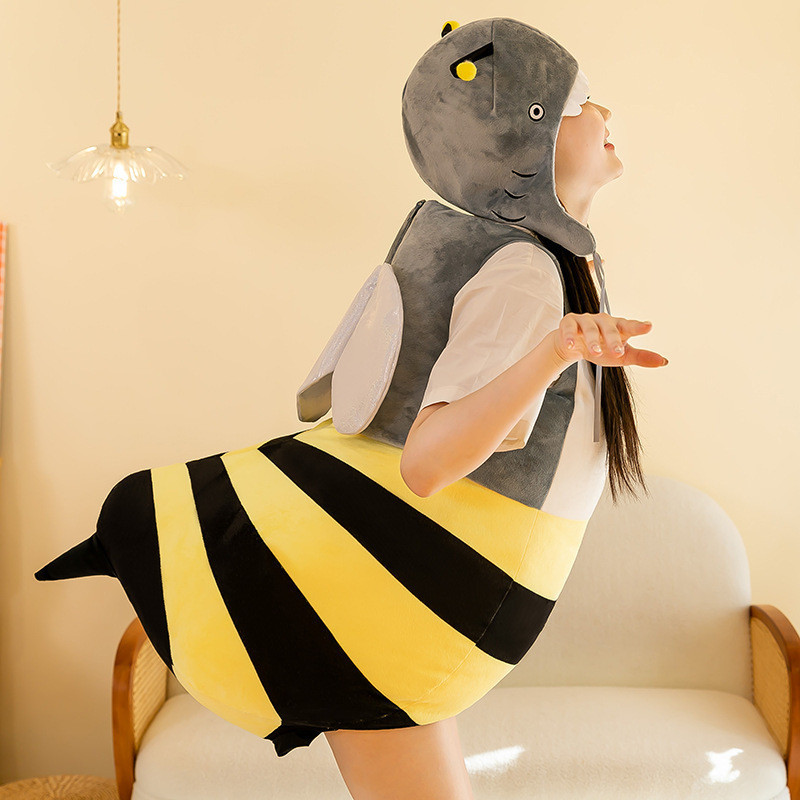 Creative Bee Doll Shark Bee Shark Interactive Doll Puppet Performance ให้เป็นสนุกน่ารักของเด็ก
