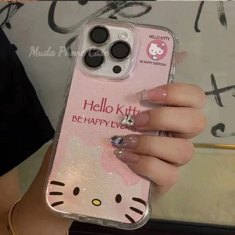 katty น่ารักกระต่ายน้อยสีสันดอกไม้ เคส IPhone 11 17 14 15 12 13 Pro Max 8 7 8Plus X 7Plus XR 15 14 Plus XS Max SE2020