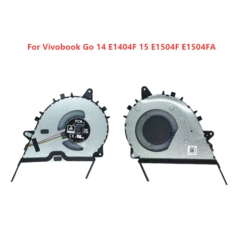 พัดลม CPU Cooling สําหรับ ASUS Vivobook Go E1504 E1404 E1404GA E1504FA FAB 13N1-H1P0102 13NB0ZS0T010