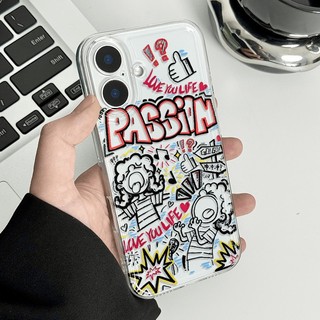 เคสโทรศัพท์นุ่มๆ ลาย "ชีวิตเต็มไปด้วยความหลงใหล" เหมาะสำหรับ iPhone 13 14 16 16 Pro Max Plus XS X/XS XR 11 12 13 Pro Max