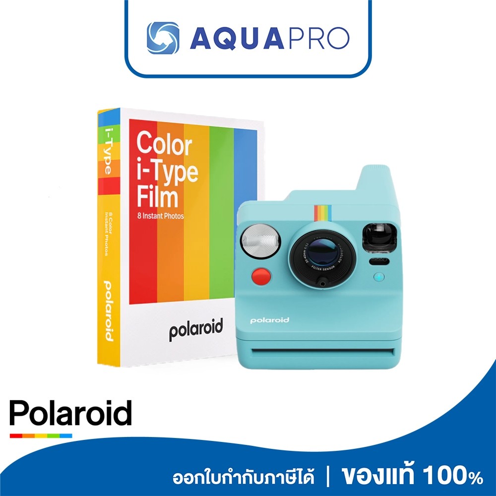 Polaroid Now+ Generation 3 + Polaroid Color Film I-Type Instant Film  ประกันศูนย์ไทย By AquaproTh