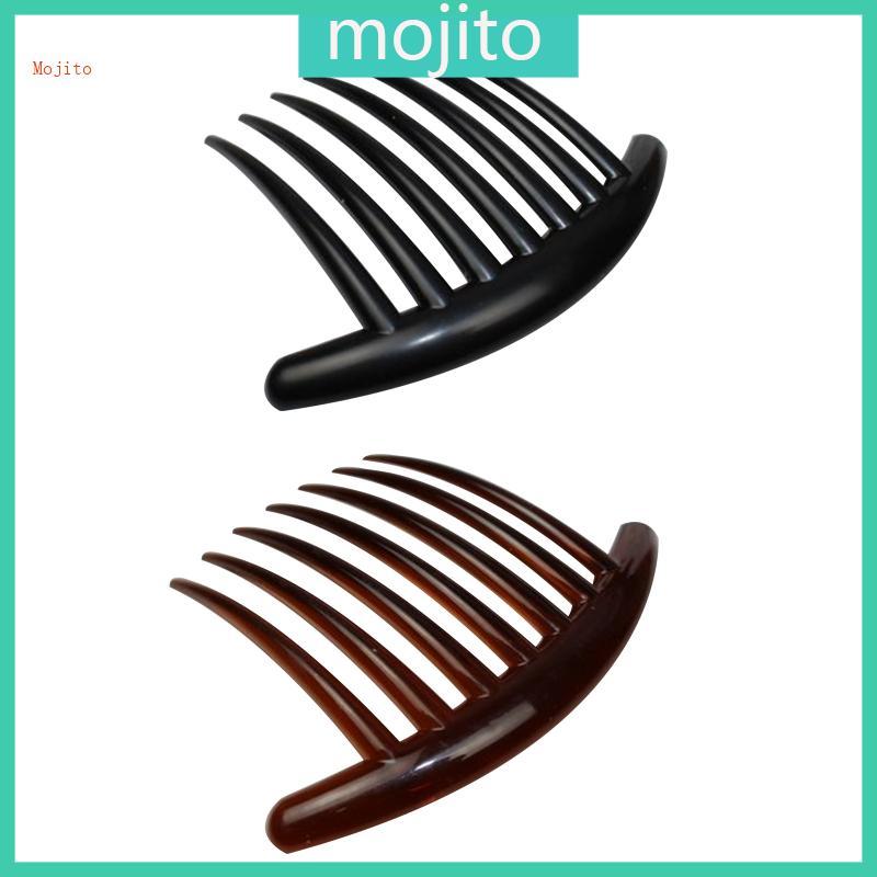 Mojito French Twist Comb Retro Celluloid หวีผม 7 ฟันหวีลื่นผมจัดแต่งทรงผม