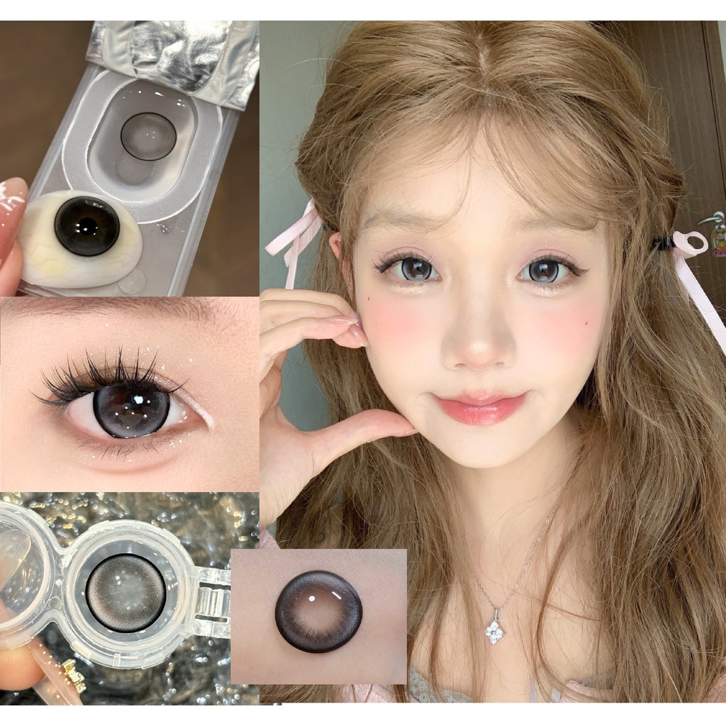 (1 คู่) KKKAI ยี่ห้อ thestarlens ,BIG SIZE,14.50mm,Gdia:14.10mm,(เกรด 0-8), คอนแทคเลนส์ 6 เดือนใช้(g