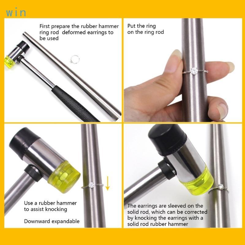 Win Metal Ring Mandrel Adjuster Stick Ring Enlarger Stick ต่างหูซ่อมเครื่องมือ