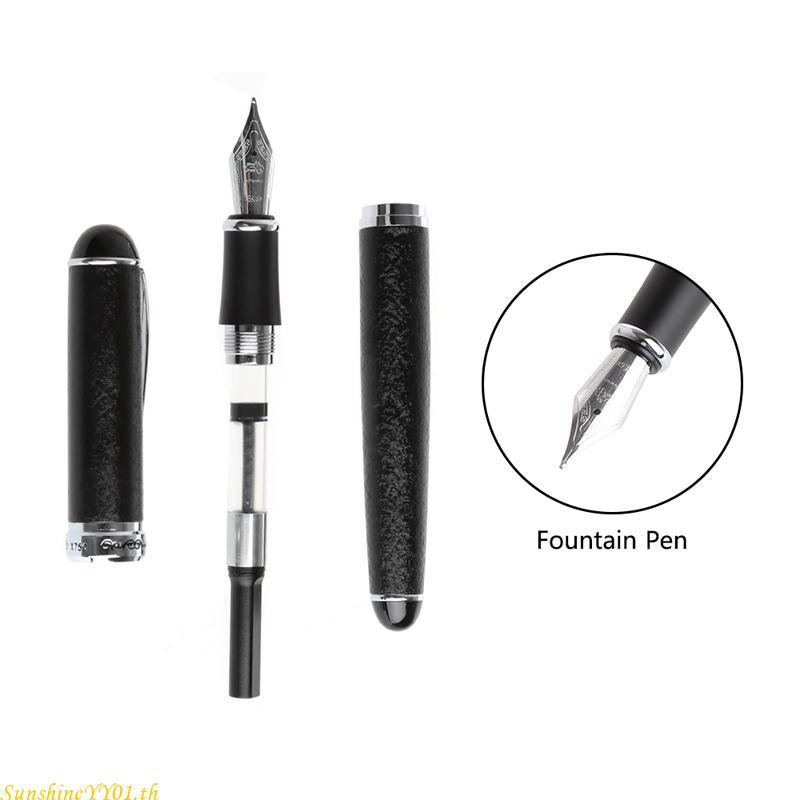 SUN JINHAO X750 Medium Nib Fountain Pen อุปกรณ์เครื่องเขียนเครื่องมือเขียน