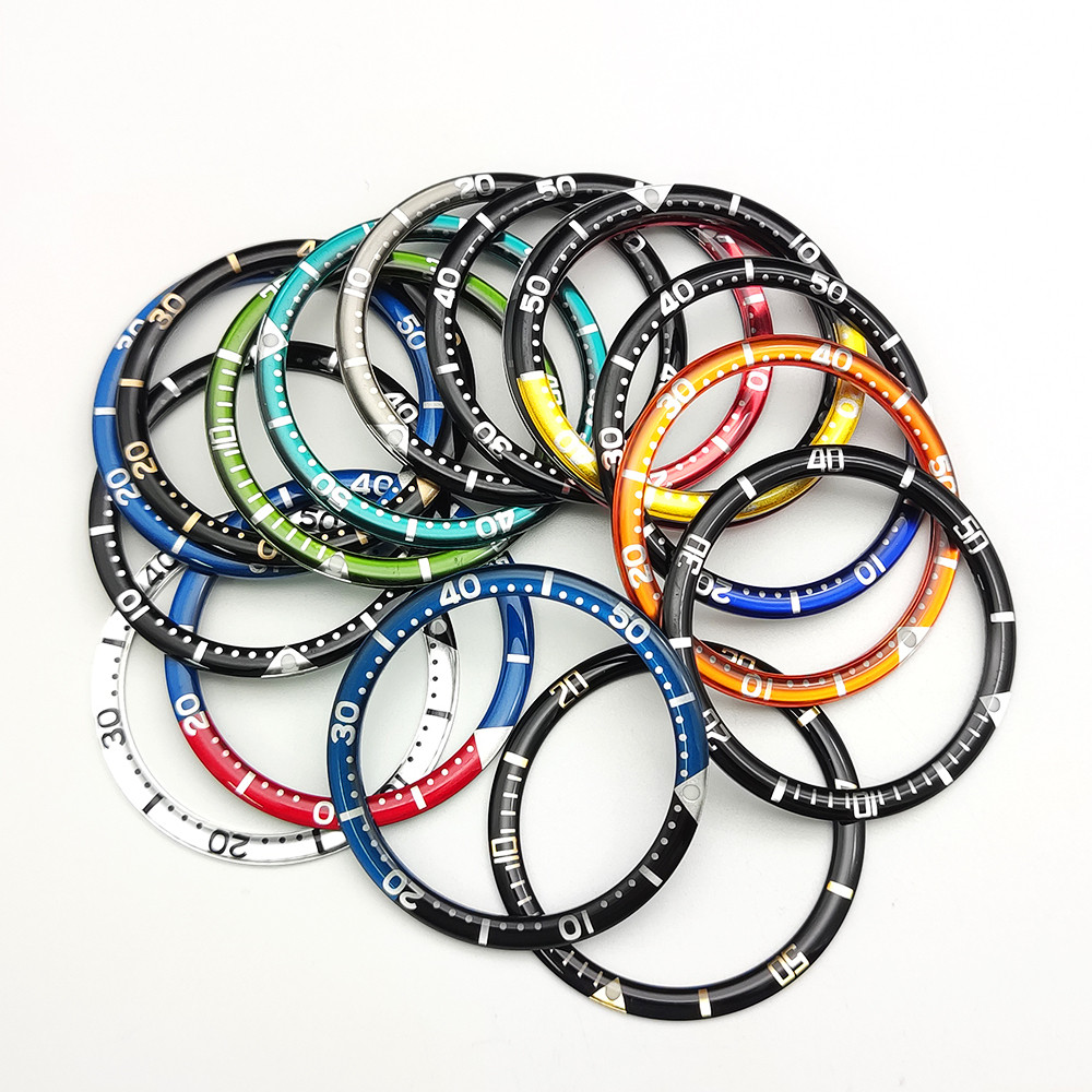 อุปกรณ์เสริมนาฬิกา ~ 38 มม.นาฬิกา Bezel Case แหวนด้านนอก SKX007 SKX011 SUB Diver อะไหล่นาฬิกาแหวนเรซ