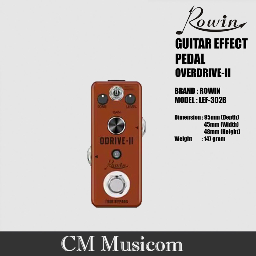 เอฟเฟคเหยียบ - ODRIVE-II Classical Electronic Overdrive (Rowin) LEF-302B