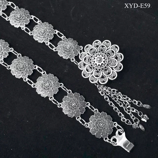 March jewelry เข็มขัดอีสาน ชุดล้านนาไท เข็มขัด เงินโบราณ เอว40นิ้ว