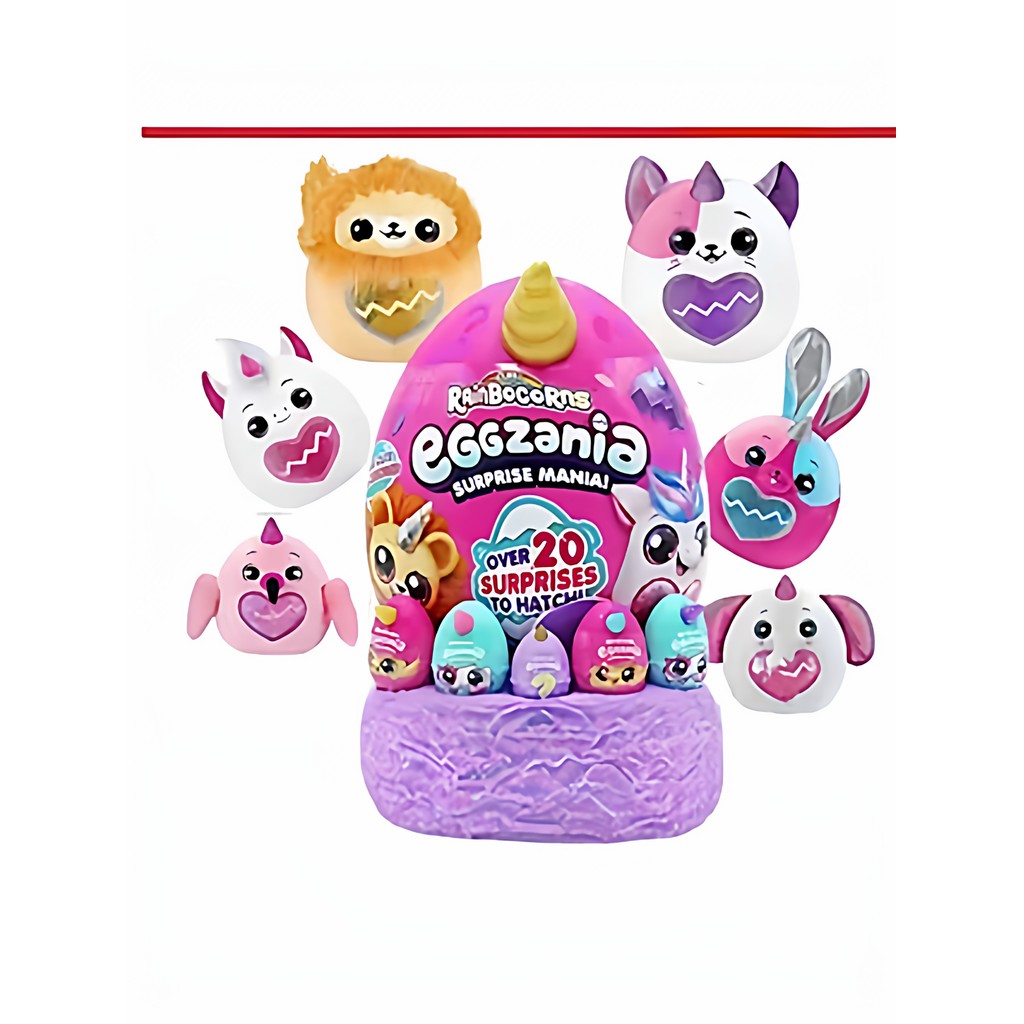 rainbocorns egg toy ZURU Yunbo Rainbow Unicorn Hug Planet Magic Egg Super Surprise Mystery Egg ตุ๊กต