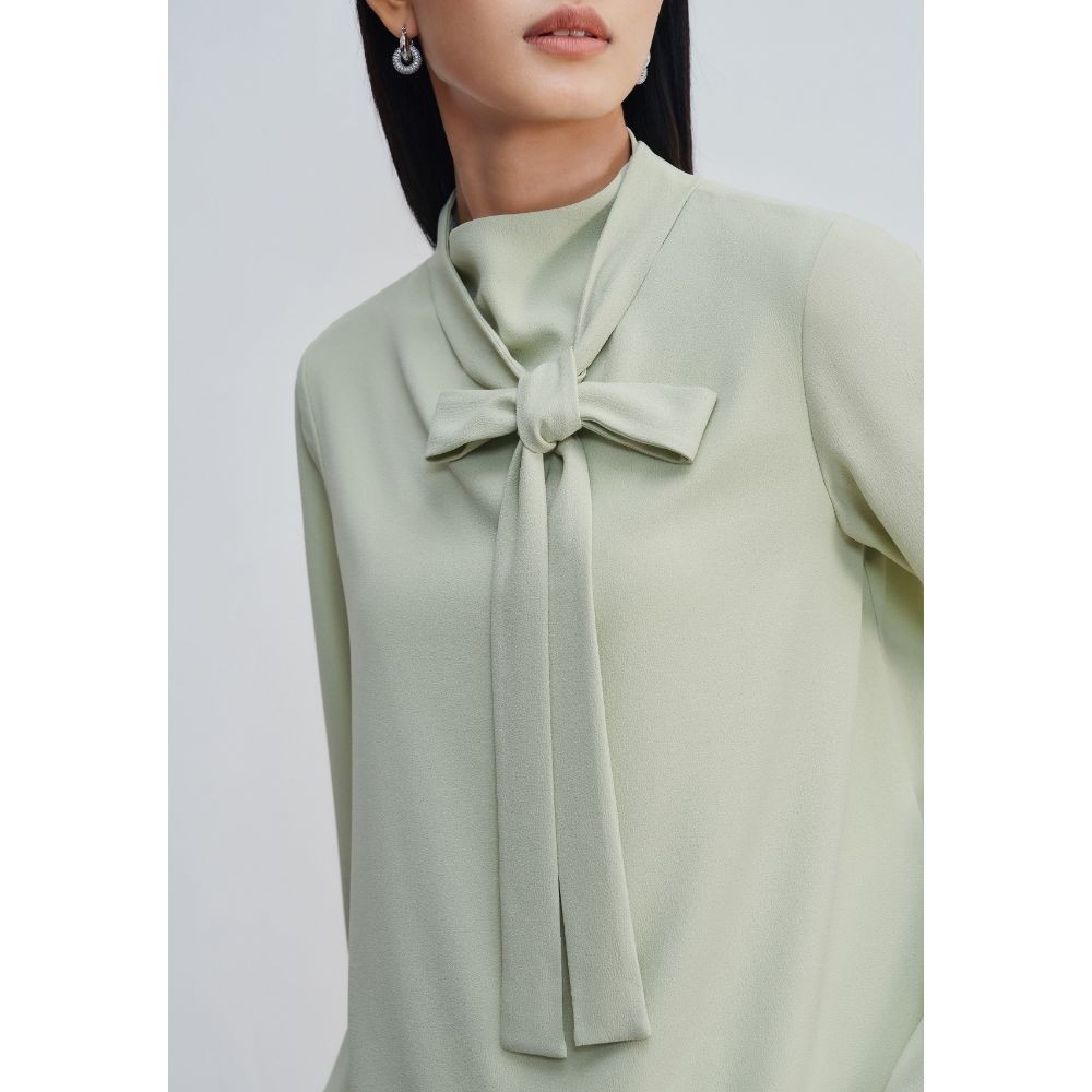 G2000 เสื้อเบลาส์สำหรับผู้หญิง ทรง Regular Fit รุ่น 4624123150 GREEN - รูปที่ 5