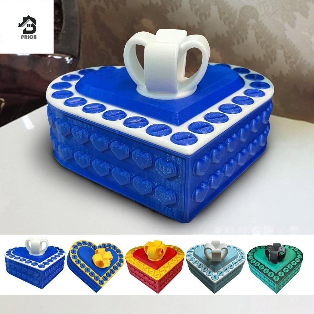 PRICH Prank กล่องสกรู, กล่อง Annoying ที่ถอดออกได้ 8 ซม., กล่องเก็บของพลาสติกพร้อมสกรูเครื่องประดับ 