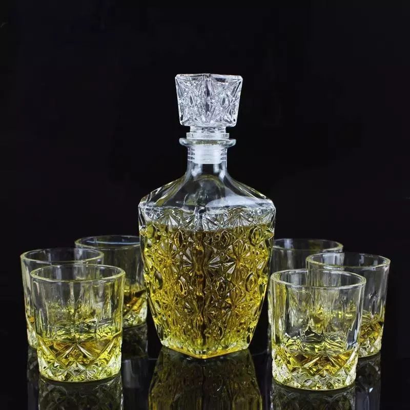 ขวดไวน์ขนาดเล็ก ขวดเหล้า วิสกี้ ขวดคริสตัล Glass bottle thumbnail 7