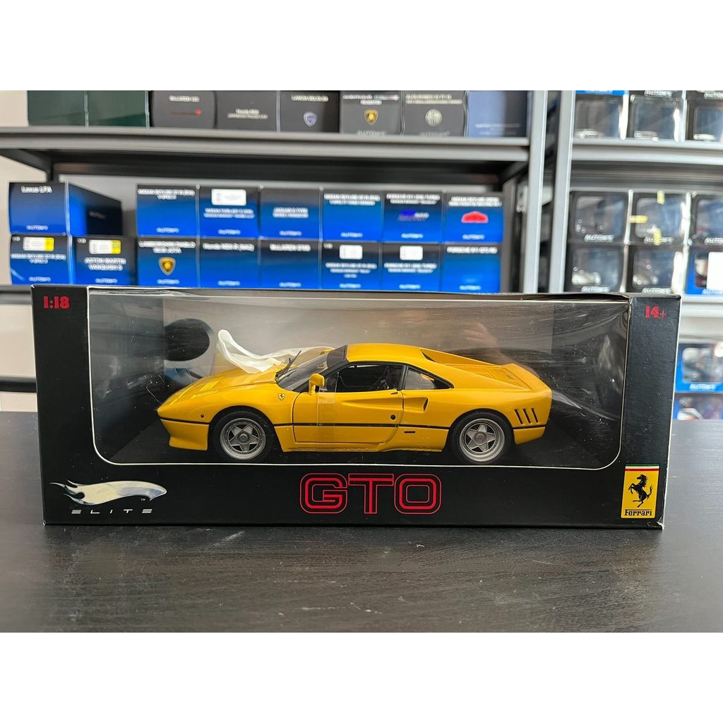 1/18 elite Hot Wheels Fine Version Ferrari 288gto ใหม่เอี่ยมยังไม่ได้เปิด
