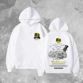เสื้อฮู้ดแขนยาวสไตล์แข่งรถสำหรับผู้ชาย เฮงสุพรรณ H2Suphanburi M-3XL