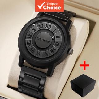 แฟชั่นลูกบอลกลิ้งแม่เหล็กกีฬานาฬิกาสําหรับผู้ชายหรูหราสแตนเล…