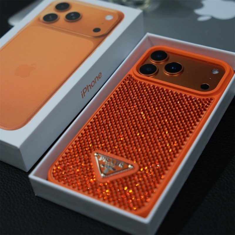 สําหรับ iPhone17 16 16 Pro 16 Pro Max 15 14 13 12 PRO MAX เคสโทรศัพท์ Rhinestone หรูหราและมีสไตล์