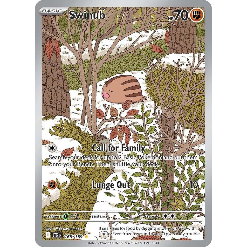 [Binder Condition] Swinub 165 Pokemon Journey Together