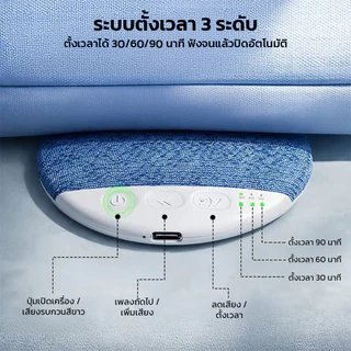 Moreno Pillow Speaker ลำโพงบลูทูธใต้หมอน X3Pro เสียง Hi-Fi ดีไซน์บางพิเศษสำหรับวางใต้หมอน