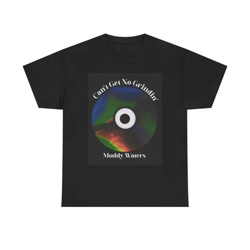 เสื้อยืด Muddy Waters ลายวินเทจเรโทร อัลบั้ม ผ้าคอตตอนหนา