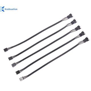 คุโดส 5PCS 4Pin PWM CPU พัดลมสายไฟอะแดปเตอร์พัดลมคอมพิวเตอร์…