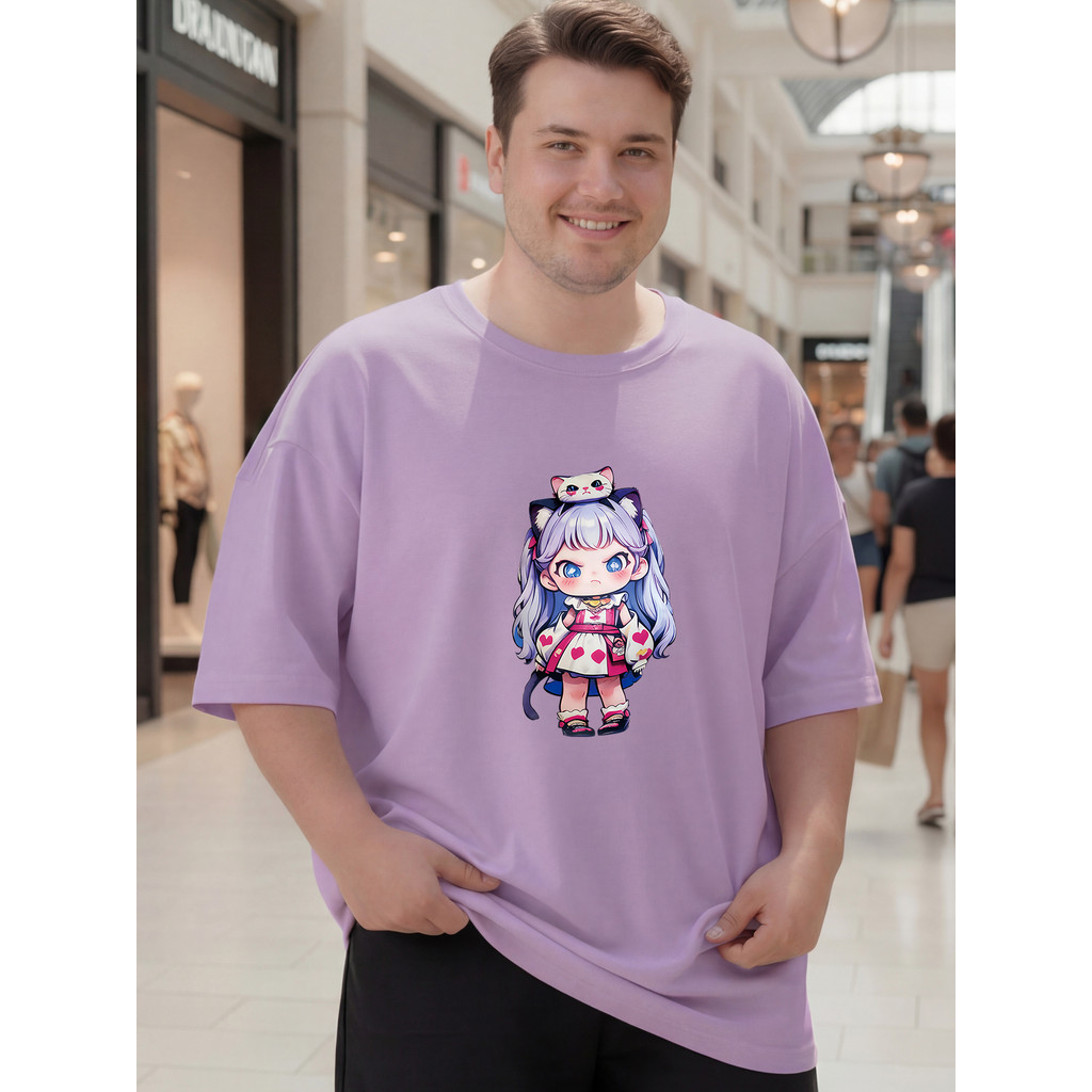 2Y751 [AIYOU] Lelaki Baju T เสื้อผู้ชาย TShirt XL-5XL เสื้อคอกลมสไตล์เกาหลี TShirt Crop Top เสื้อผ้า
