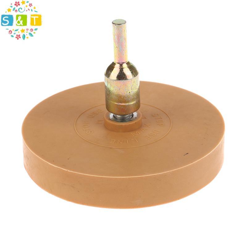 [S&T] 88mm Universal ยางยางลบล้อสําหรับลบกาวรถ Stier Pinstripe Decal Graphic Auto Repair Paint Tool 