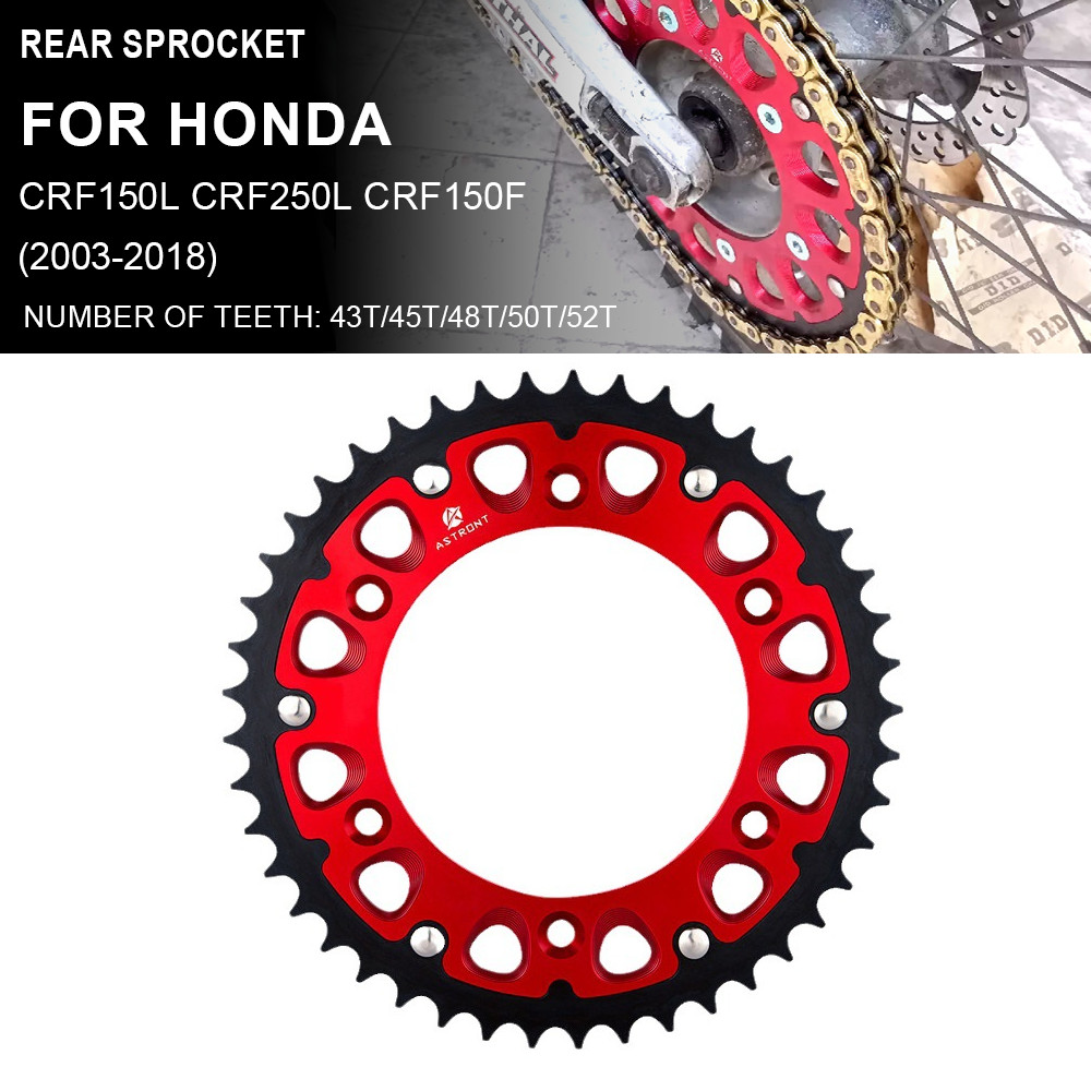 45T-52T สเตอร์หลังรถจักรยานยนต์สําหรับ Honda CRF250L CRF 250L 2013-2020 CRF250L RALLY CRF250RA/RAL 2