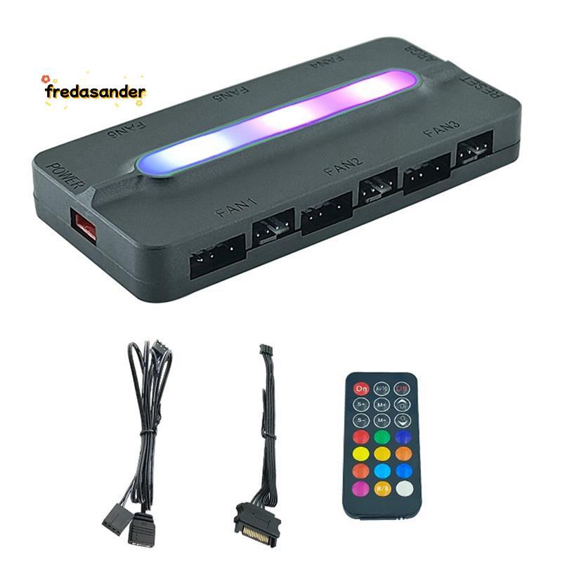 ARGB Controller 5V/3Pin ARGB 4Pin พัดลม PWM HUB PWM ARGB พัดลม Hub ARGB Hub Splitter สําหรับคอมพิวเต