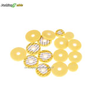 แฟชั่น.shop03 16 ชิ้น/เซ็ตขลุ่ย Key Pads สีเหลือง Cork Pad ข…