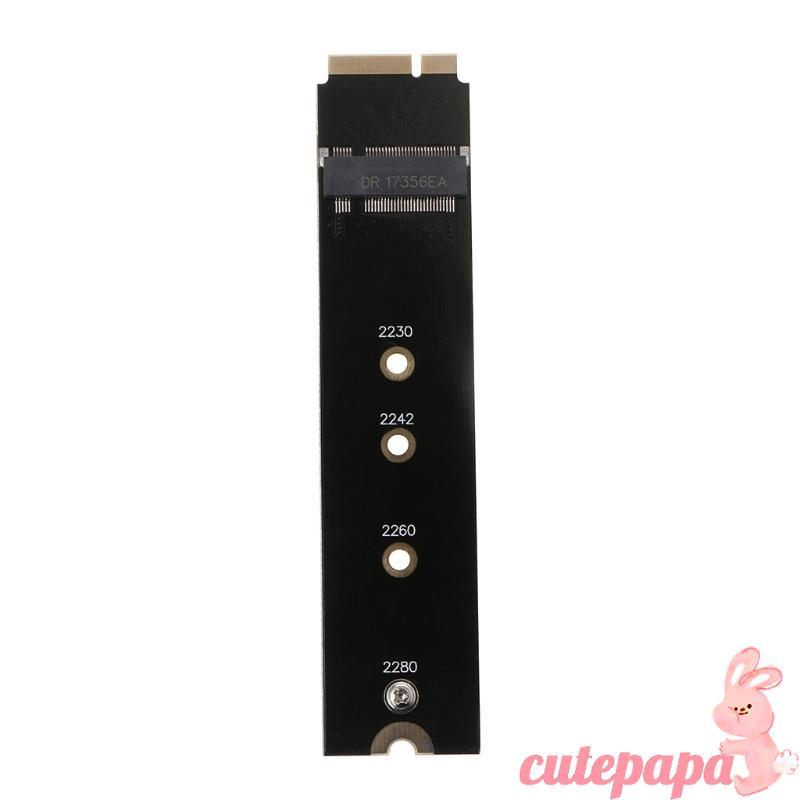 Cutep การ์ดอะแดปเตอร์ 7+17 PIN 64G 128G 256G 512G สําหรับ M 2 NGFF SSD สําหรับ 2012 MacBooks Air A14