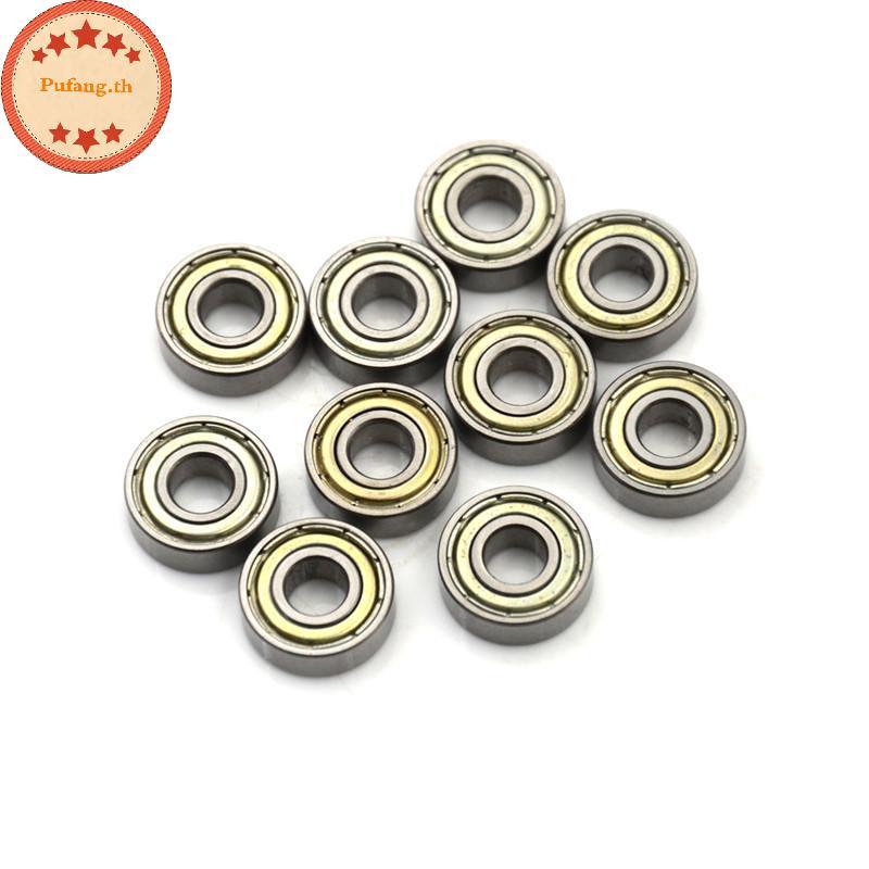 PUFANG 10PCS 696ZZ Deep Groove Miniature Ball Bearing 6X15X5mm โลหะ Mini Bearing TH