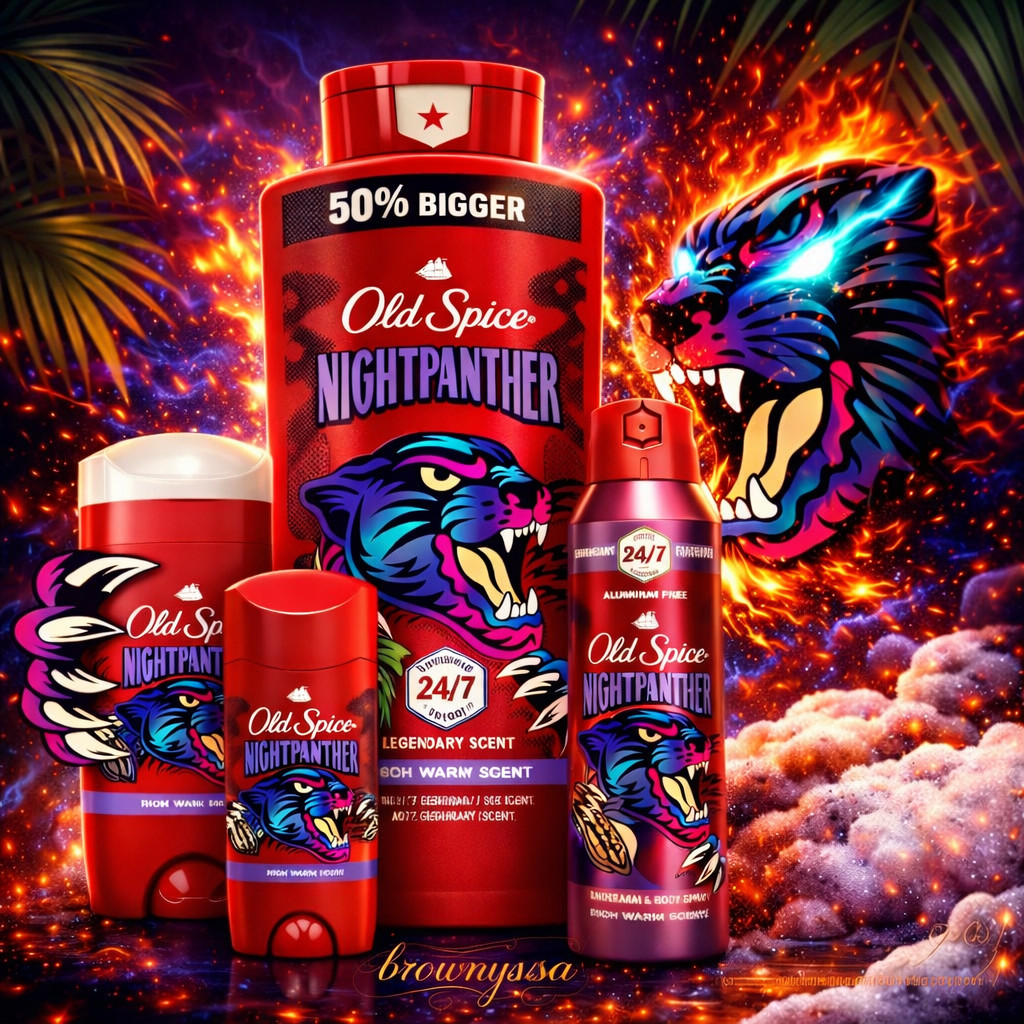 Old Spice Night Panther Roll on หอมช็อคโกแลตผสมเครื่องเทศ หวานนุ่ม น่าค้นหา.
