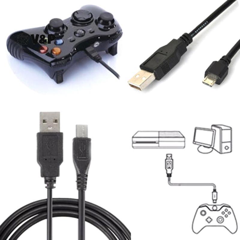V&P micro usb สายชาร์จข้อมูลสายสําหรับ playstation 4 ps4 controller
